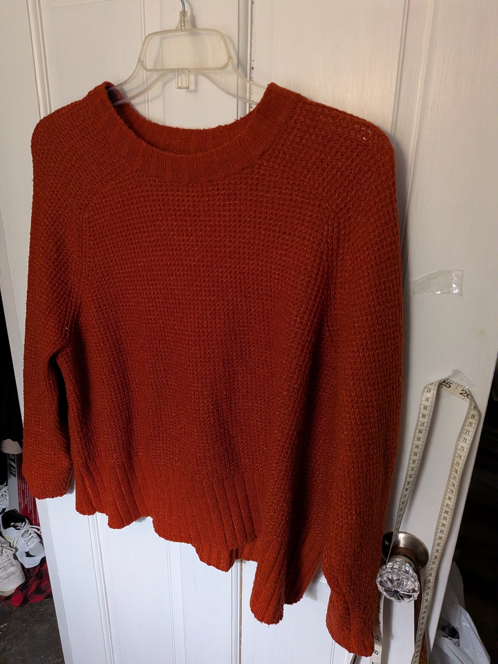 Women's Chunky Crewneck Sweater - Rust